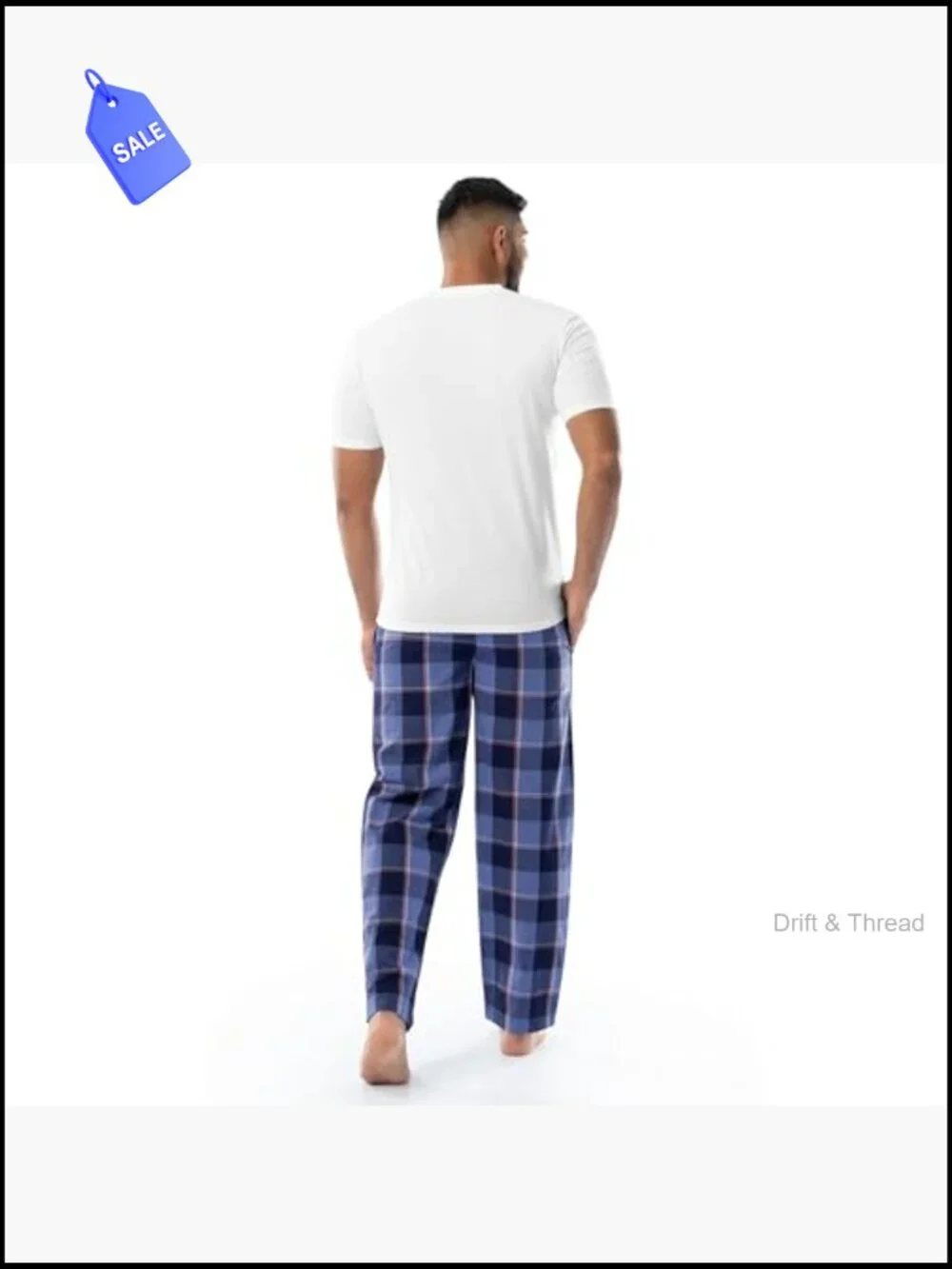 IZOD Men's Short Sleeve Jersey Sleep Set - Pajama Lounge Pants, X-Large